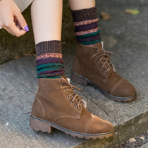 Socks Children Autumn Winter Thickening Warm Hair Line High Silo Pile Socks socks Sox Korean version Trend calf Sox Japanese Requins