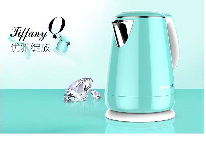ấm siêu tốc osako Ấm đun nước điện Joyoung / Jiuyang K15-F23 bằng thép không gỉ 304 tự động tắt nguồn cách nhiệt gấp đôi - ấm đun nước điện bình siêu tốc thủy tinh