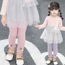 Female baby leggings autumn thin baby children spring and autumn trousers outside wear Children girls pants foreign style fashion