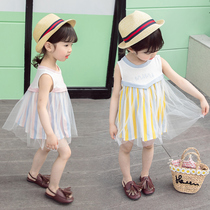 One-year-old female baby summer dress foreign girl princess skirt child skirt thin baby child summer fashion