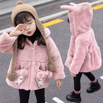 Female baby cotton clothes Red Super Foreign Air girls small childrens cotton clothes childrens coat winter clothes thick cotton padded jacket short Princess