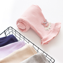 Female baby Autumn leggings 2021 new autumn thin girl pants Spring and Autumn Children Baby children wear outside
