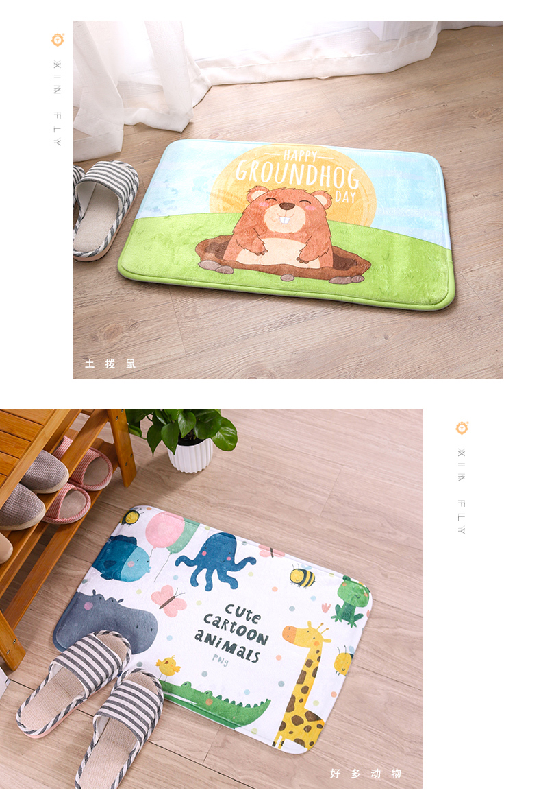 Thảm cửa mat phòng tắm chống trượt mat chân mat phòng ngủ nhà phòng tắm nhà vệ sinh cửa thấm thảm thảm nhựa trải sàn