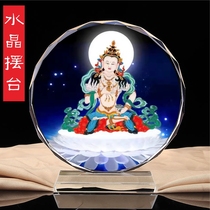 Статуя King King King Kong Staccatto of Buddha Little Donka Portrait Crystal Crystal Pendulum Table Handicult Home