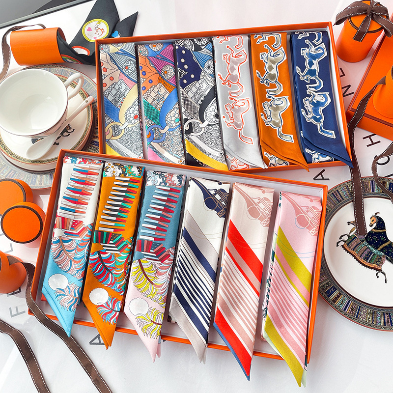 Suitable for Hermès Kelly Bag 18mm Mulberry Silk Wrap Handle Scarf Silk Bag Decoration Accessories