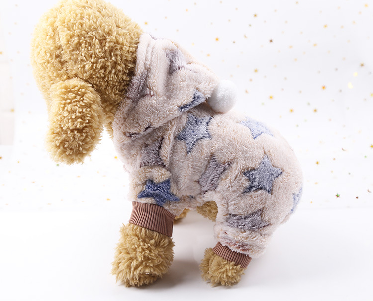Quần áo chó đỏ quần áo mùa thu và mùa đông chó nhỏ Teddy nữ hơn gấu trúc chó con chó con bốn chân quần áo thú cưng - Quần áo & phụ kiện thú cưng quần áo cho mèo