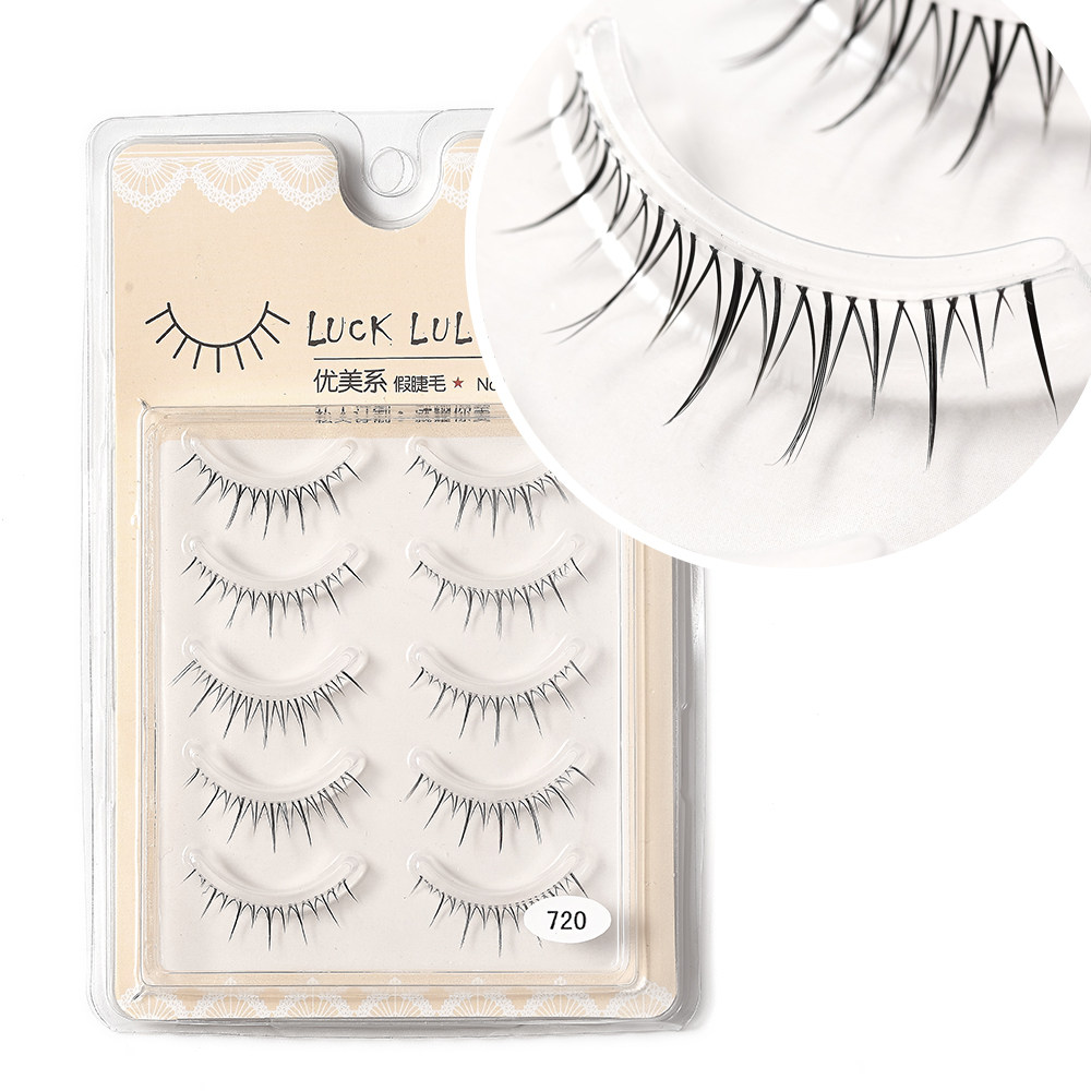 LUCK LULU 720 false eyelash natural simulation of whole false eyelash natural eye eyelash whole piece of style-Taobao