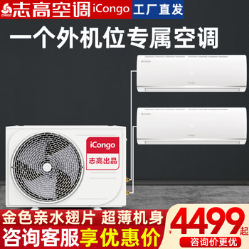 Chigo One-To-Two Air Conditioner, One-To-Three Household Wall-Mounted Central Air Conditioner, First-Class Energy Efficiency