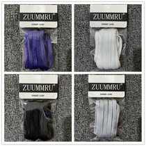 Suitable for DUNK LOW HIGH SP navy blue white purple flat silk shoelace black and white purple silver gray