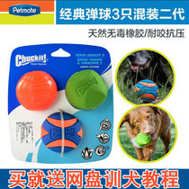 Imported petmate toy Teddy Golden retriever bite-resistant molar rubber sound toy Stretch ball Dog supplies