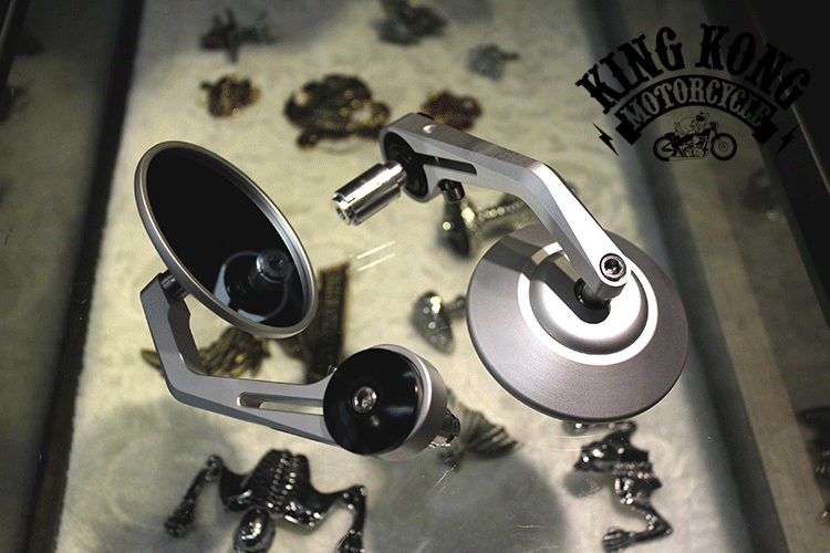 CNC retro cà phê cafe racer xe máy sửa đổi gương chiếu hậu tay cầm gương chiếu hậu 400 ranger kính chiếu hậu xe máy honda