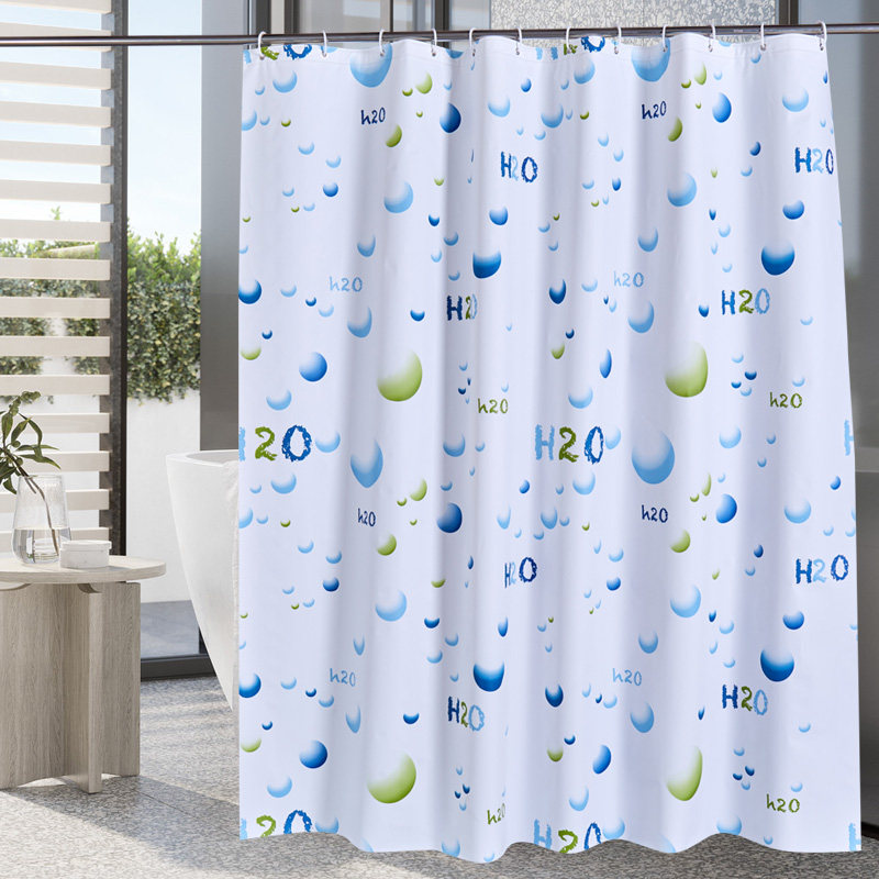 Bathroom Bath Curtain Waterproof Thickened mildew Makeup Room Bath shower Shower Partition Window Waterproof Cloth Free of perforated sleeves Covered Curtain