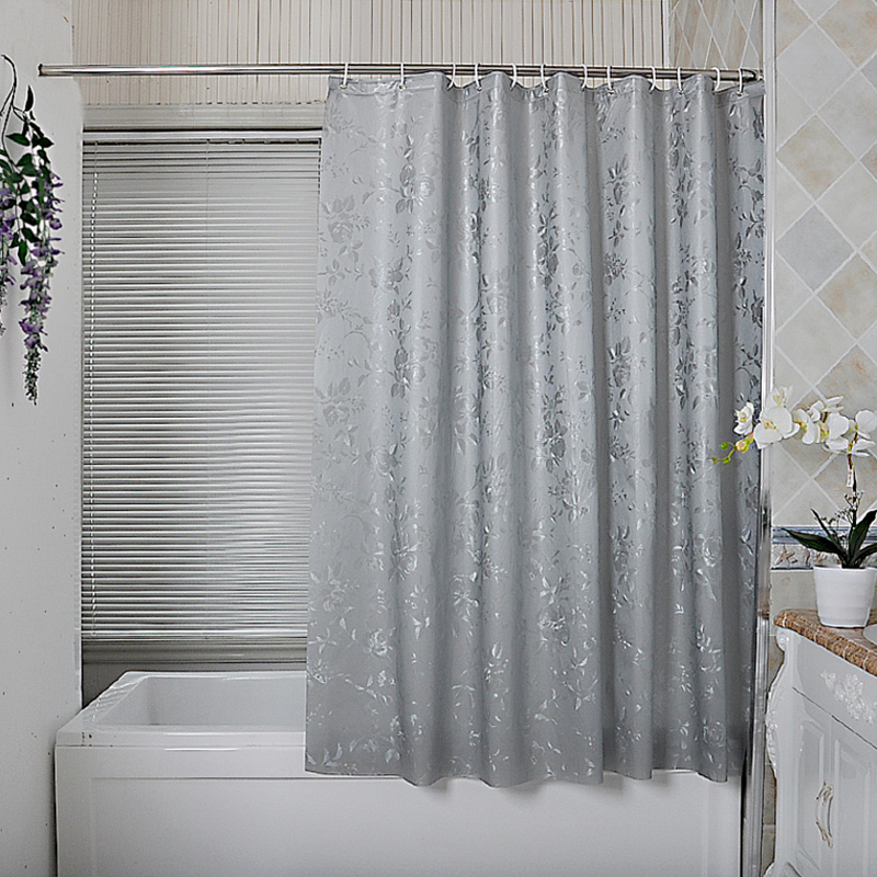 Shower room Partition Cloth Bathroom Bath Curtain Suit Waterproof Thickened Antivenom Dressing Room Free of perforated partition windows