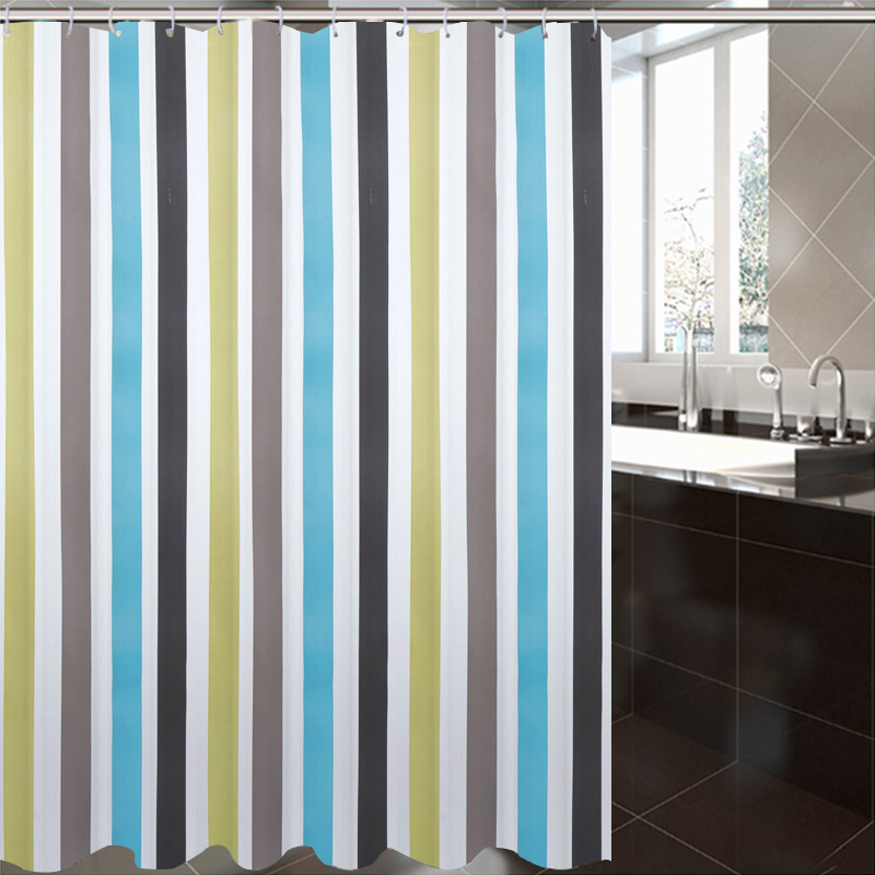 Bath Curtain Suit Waterproof Thickened mildew-free Punched Makeup Room Separator Curtain Shower Room Opaque Bath Curtain