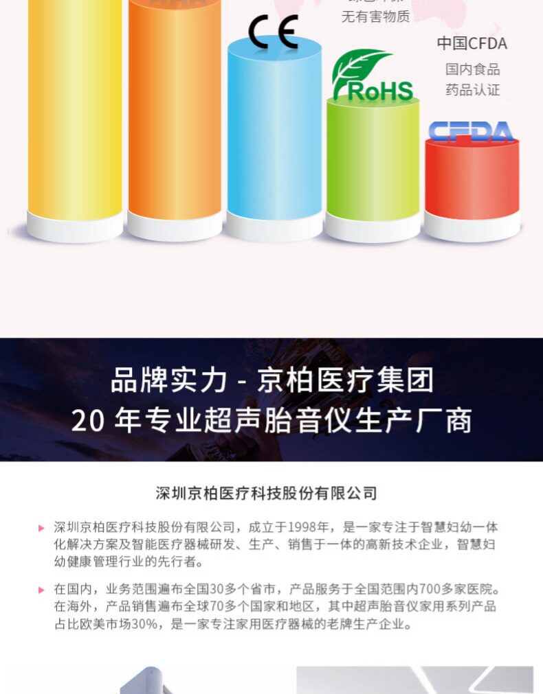 医院同款 宝宝心语 多普勒无辐射胎心监测仪 图4