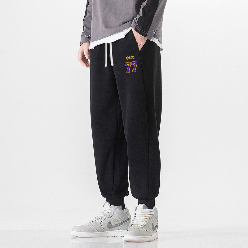 Lakers Doncic Casual Pants American-Style Basketball Training Pants James Long Pants Short-Sleeve T-Shirt Summer Set