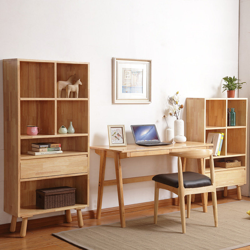 Nordic Desk Bookcase Bookcase Combination Modern Minimalist Bedroom Computer Desk Book House Furniture Factory Direct