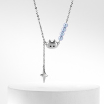 Flower Bud Original Star Cat Necklace Necklace 2021 New Neck - chain girl simply cute kkkkkkkline Gift