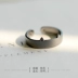 Nụ hoa ban đầu mèo đen mèo trắng đôi nhẫn 925 sterling bạc cặp đôi nam nữ Nhật Bản và nữ tính cách mở nhẫn đơn giản nhẫn bạc nữ Nhẫn