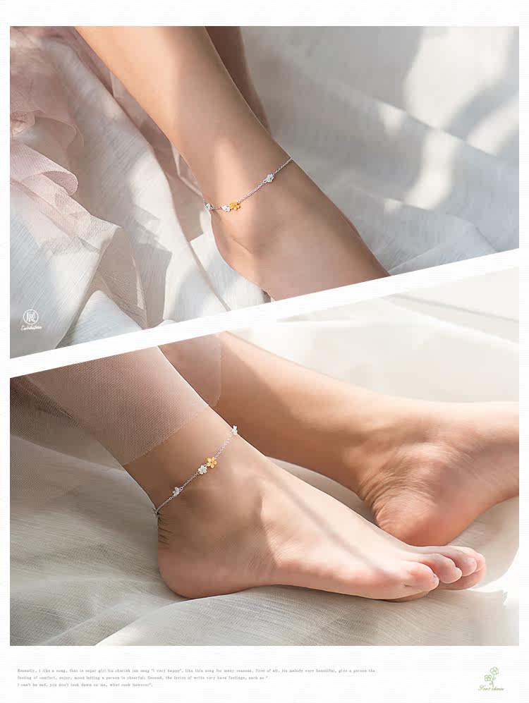 Bracelet de cheville Femme en Argenterie - Ref 3104148 Image 7