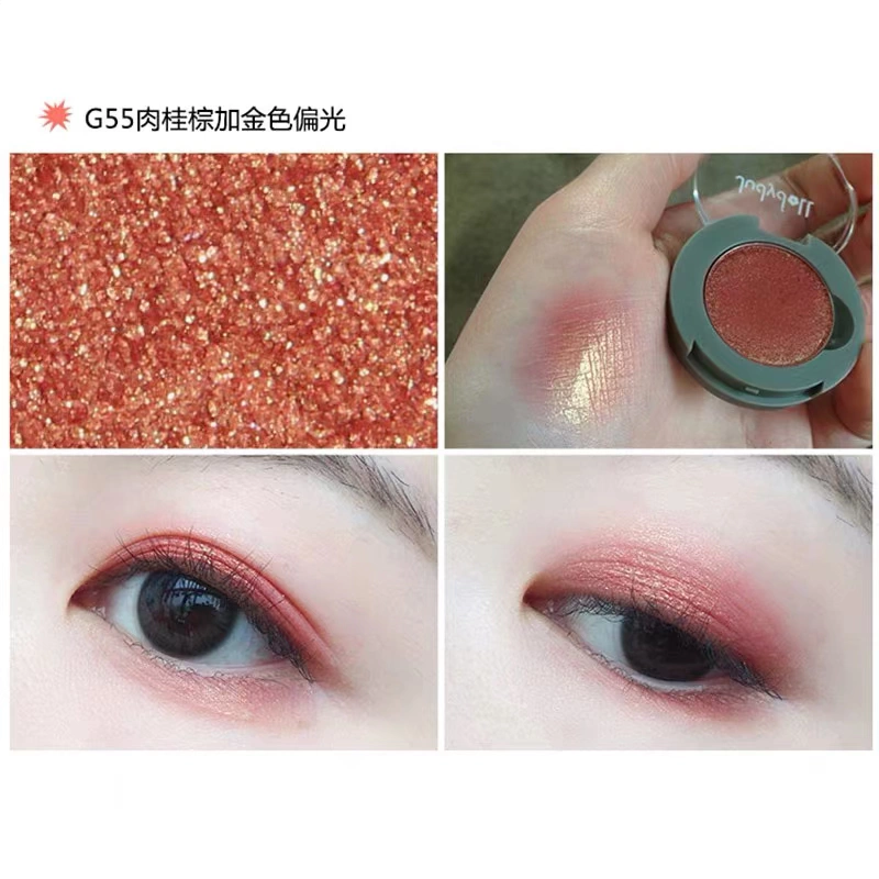 Judydoll Orange Monochrom Eye Shadow Trung Quốc Light Eyeshadow g33g44 Cow Lang Color Mermaid Ji G99 Pearl - Bóng mắt