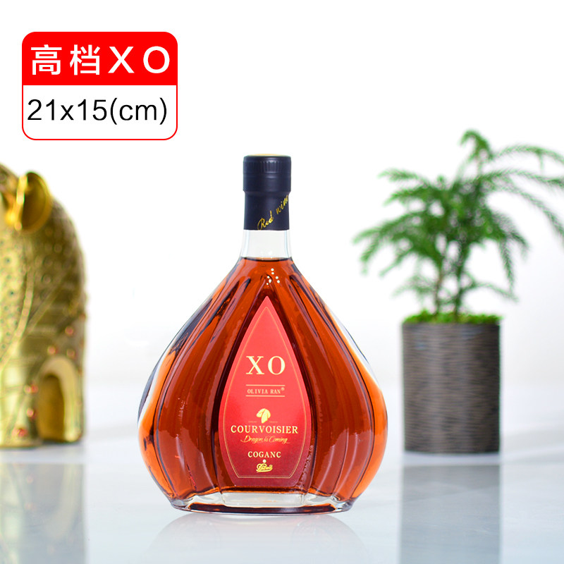 Empty Bottle High-end XO Ocean Wine Bottle Wine Cabinet Swing Piece Minimalist Modern Nordic Style Living Room Soft Dress Emulation Wine Furnishing