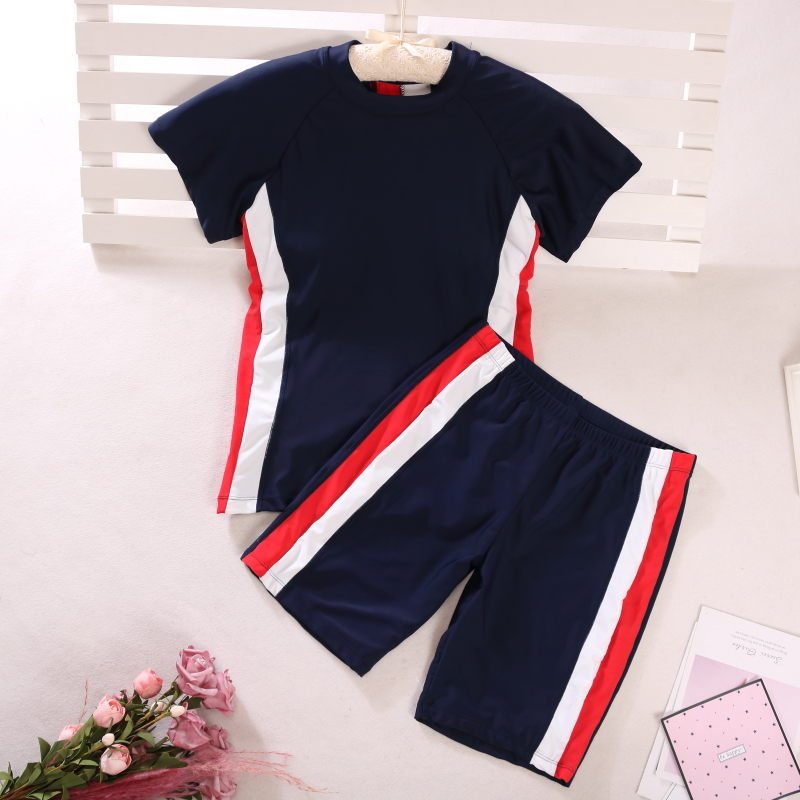 Step up the code swimsuit woman 200 catty Thin Belly conservative Fat mm Two-style Skirt Spa South Korea Flat Corner Swimsuit
