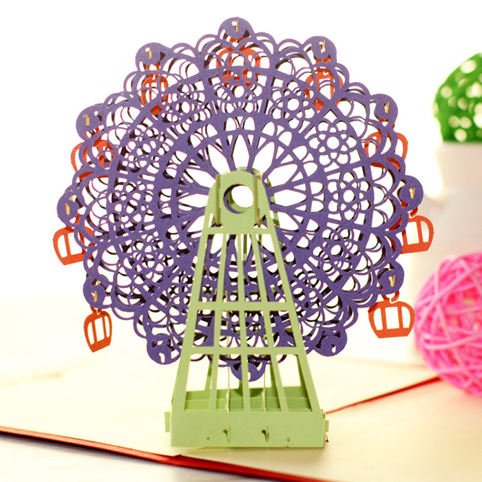 Открытка с колесом обозрения