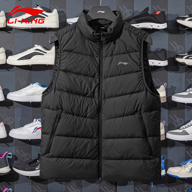 Li Ning down Vest Men's 2026 Winter New Casual Sports Lightweight 90% Duck down Warm Vest Amrw049 Li Ning down Vest Men's 2026 Winter New Casual Sports Lightweight 90% Duck down Warm Vest Amrw049