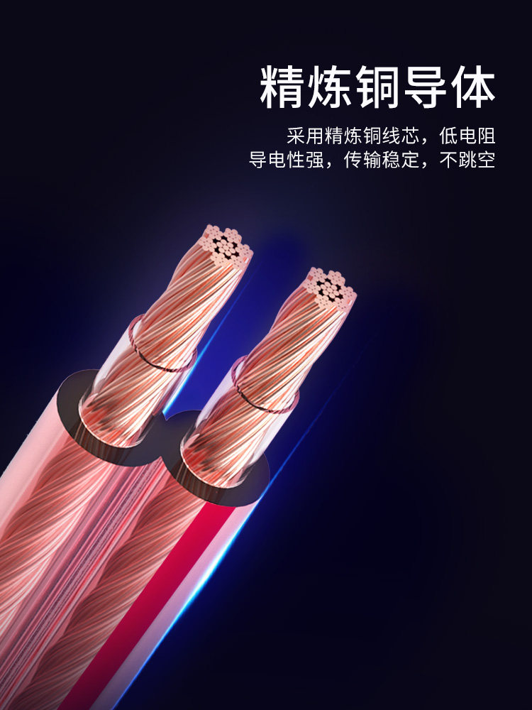 Akihabara Professional Audio Cable Speaker Dedicated Cable Audio Connection Cable Pure Copper High-Fidelity Audiophile Engineering Cable