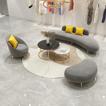 Clothing Shop Sofa Minimalist Modern Nordic Net Red ins Strip Beauty Salon Reception Casual Shop Small Sofa