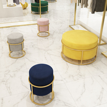 Nordic Light Lavish Clothing Shop Changing Shoes benches Living room Small stools Home sofa Stool Creativity for shoes Stool Dressers Dressers Round Bench