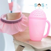 SOSO Global] American kair third-generation baby shower cap shampoo cap shampoo cup ear protection adjustable