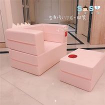 SOSO global] Korean Designskin Child splicing sofa Stool Stool combined Multi-functional CAKE gaming table