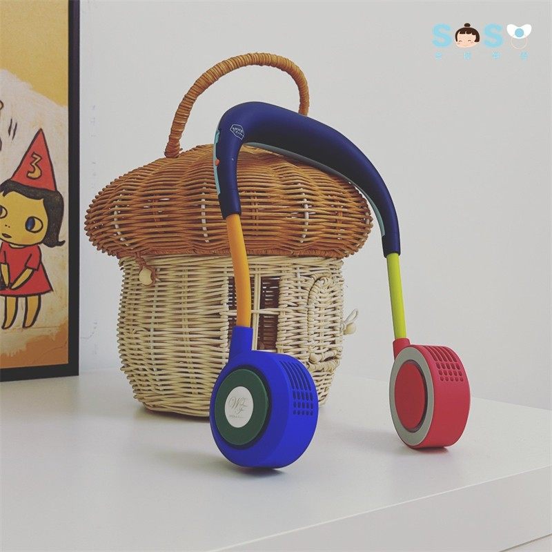 SOSO Global] Japan WFAN Yoga leafless neck fan with large wind ultra-quiet summer small fan