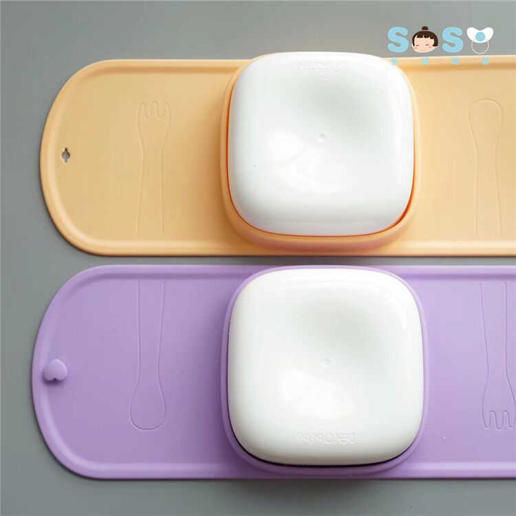 SOSO global] German DECOBEBE infant baby portable cutlery suit three-in-one folding bowl 6M 