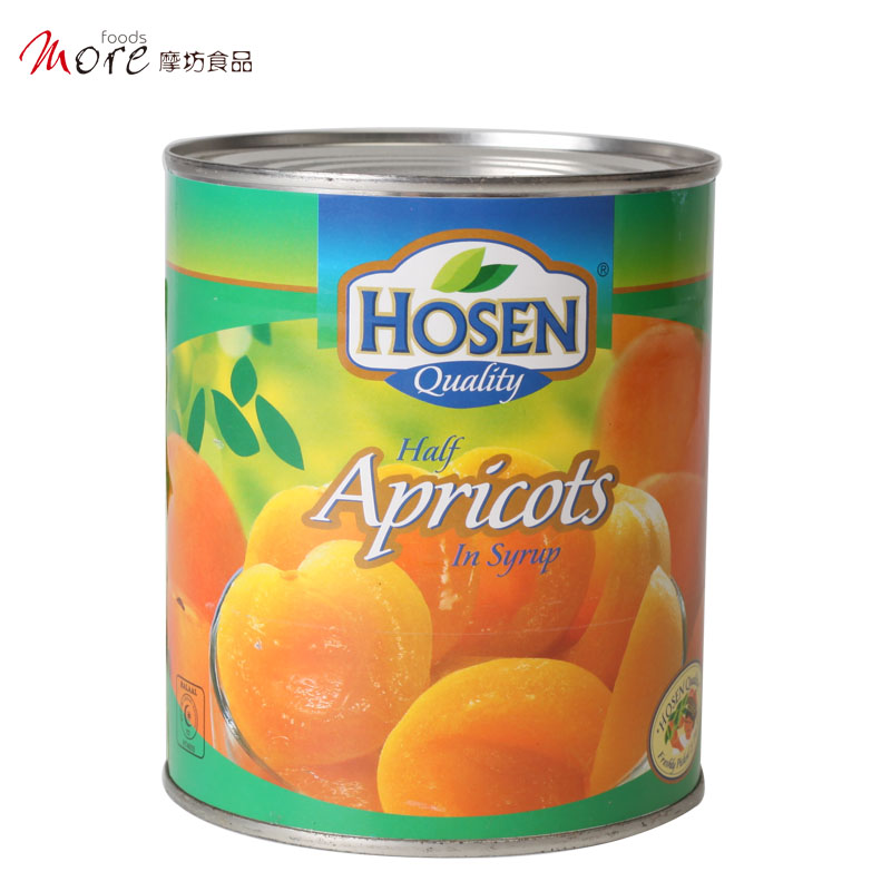Mofang good shun apricot fruit canned 825g yellow plum fruit baking fruit cake pizza restaurant spare ingredients