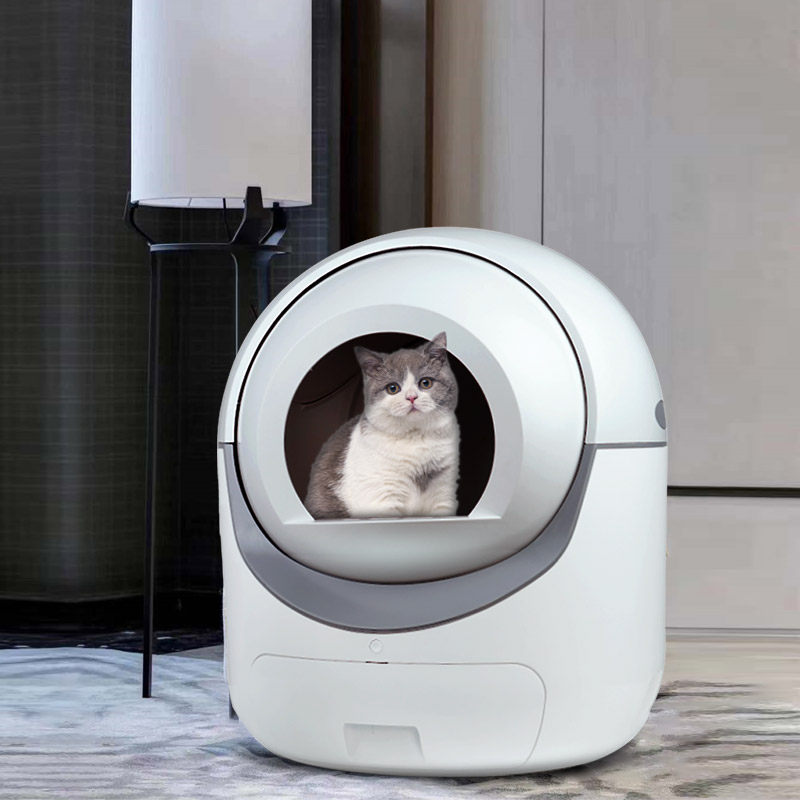 Top-grid fully automatic cat litter basin intelligent cleaning of electric totally enclosed kitty toilet toilet deodorized extra-large shoveling machine