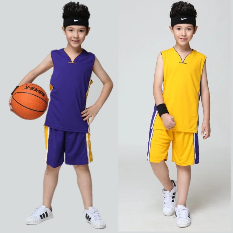 New Basketball Suit Children Suit Elementary And Middle School Students Jersey Sleeveless Custom Kindergarten Kids Sports Performance Wear