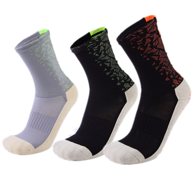 Soccer Slip Socks God Socks men's sports socks Thickened Towel Bottom Middle Drum Slip Socks Suction Sweaty Wear and short socks
