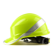 Green hat for friends gift insulation paint safety hat with reflective strip green riding helmet construction site breathable hat