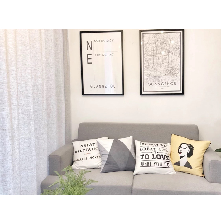 Sexy chân dung phòng khách cao cấp gối sofa đơn giản hiện đại quán cà phê đệm mô hình phòng gối gối chăn gối 2 trong 1 cho bé