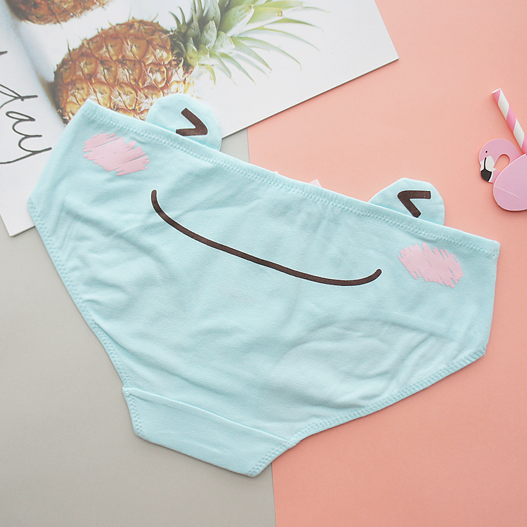 1 gói 3 miếng! Cotton dễ thương phim hoạt hình xã hội 68 thấp eo tam giác đồ lót nữ sinh viên quần lót nam thun lạnh siêu mỏng