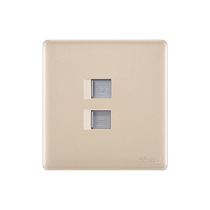 Bull telephone computer socket home telephone line network cable socket panel computer telephone panel G28 gold