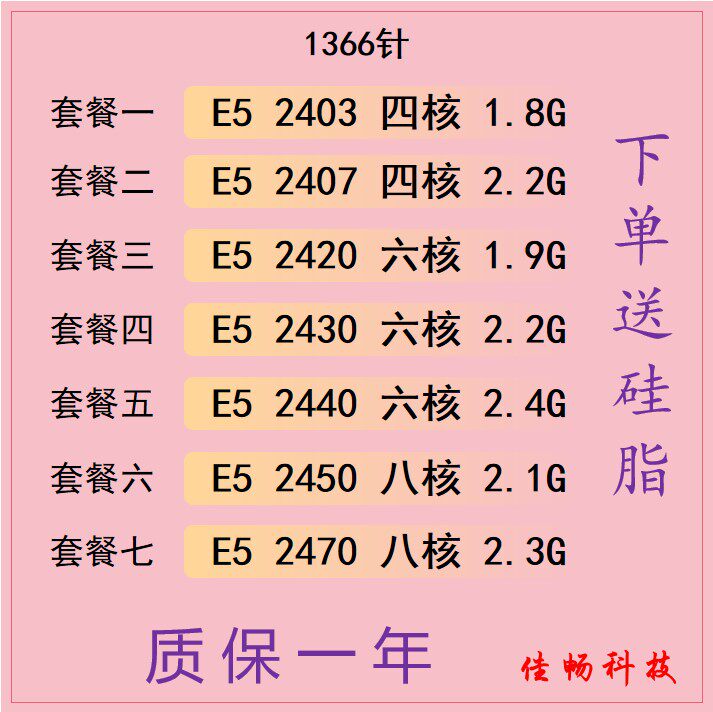 ซีพียู Intel Xeon E5-2403 2407 2420 2430 2440 2450 2470 รุ่นออฟฟิเชียล