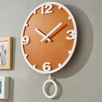 Wall clock living room household fashion Nordic clock personality creative wall clock Modern silent light luxury wall clock