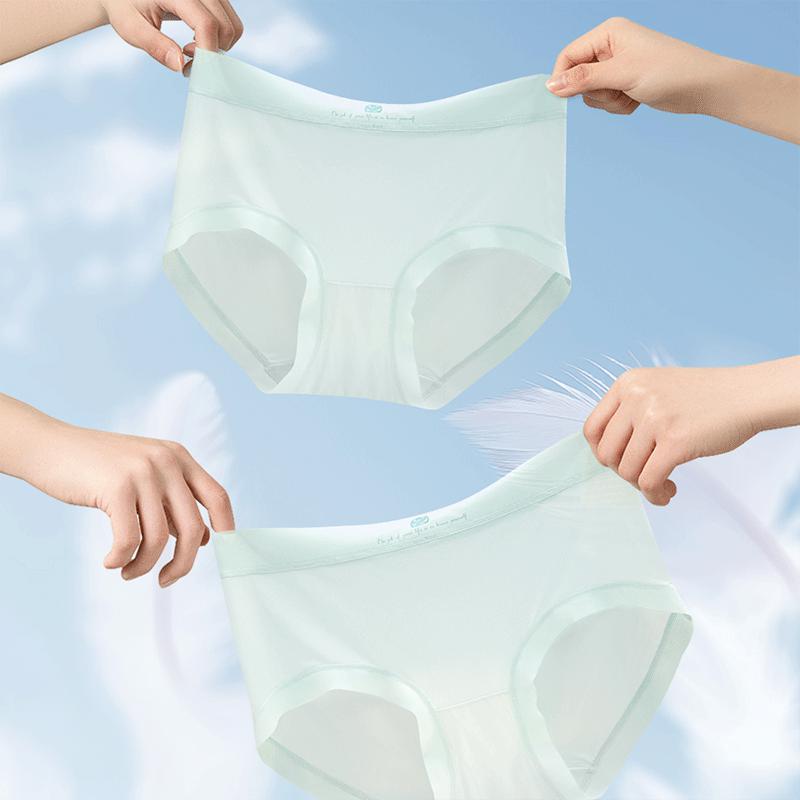 婧三椿内裤女夏薄款2025春10A桑蚕丝抑菌内裤柔软高弹中腰三角裤