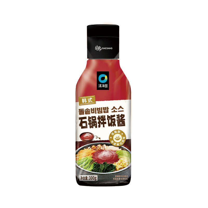 清净园韩式石锅拌饭酱正宗辣椒酱家用拌饭炒年糕酱调味下饭甜辣酱