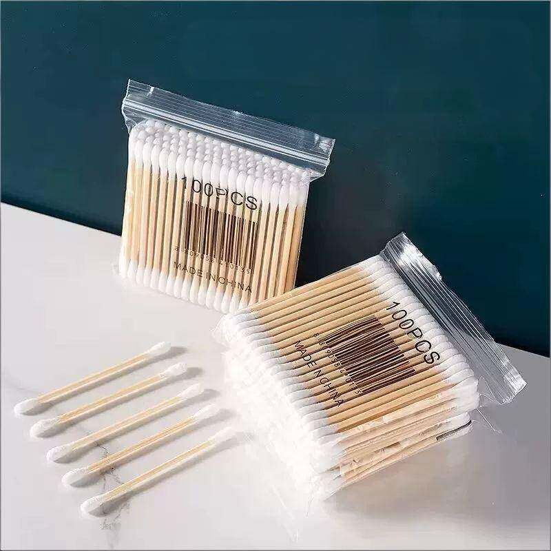 日用双头棉签掏耳朵化妆Y一次性卫生棉棒挖耳勺棉花棒Y23