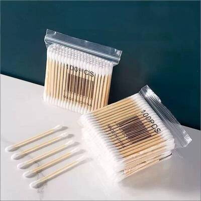 日用双头棉签掏耳朵化妆Y一次性卫生棉棒挖耳勺棉花棒Y23